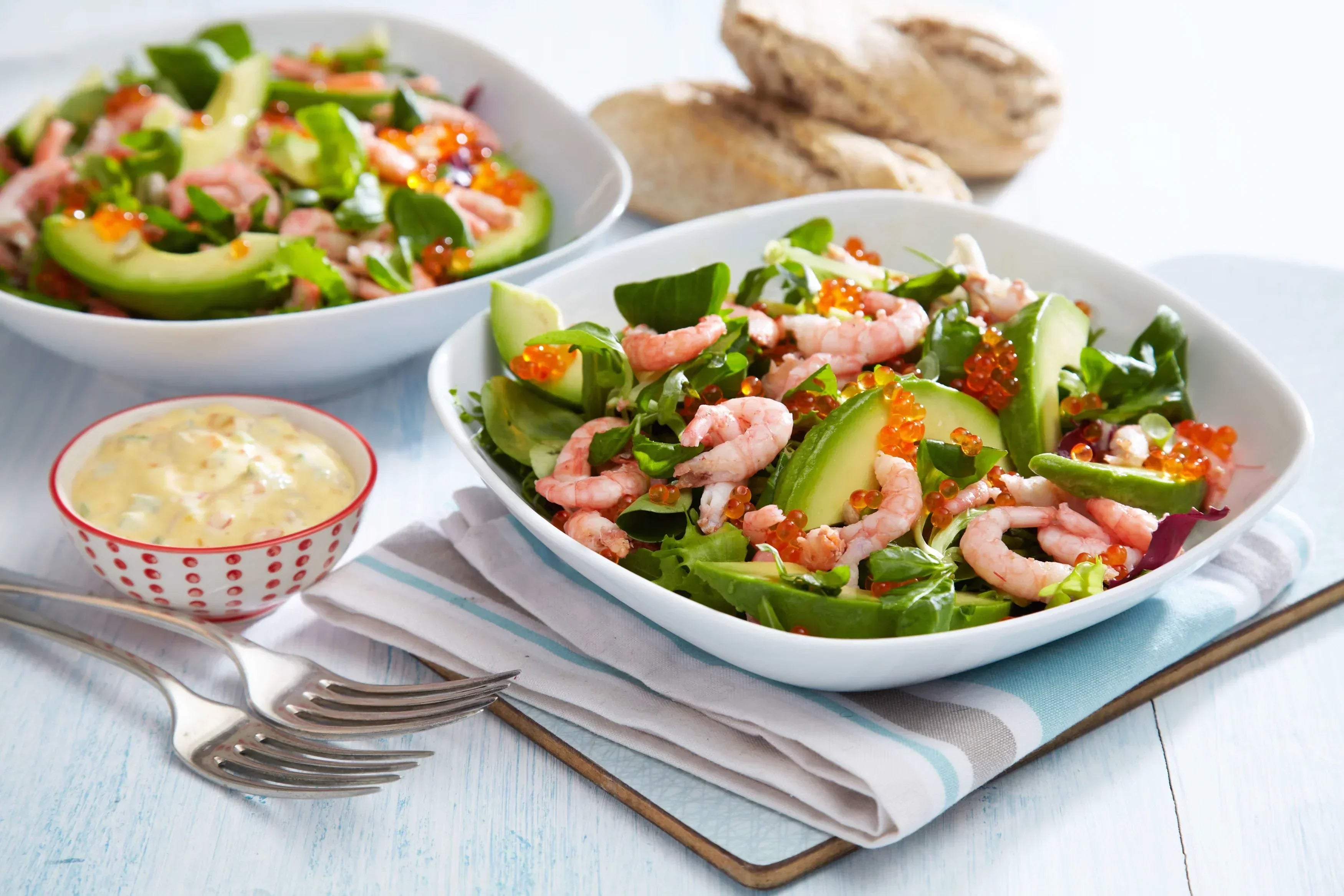 Reke -og avokadosalat