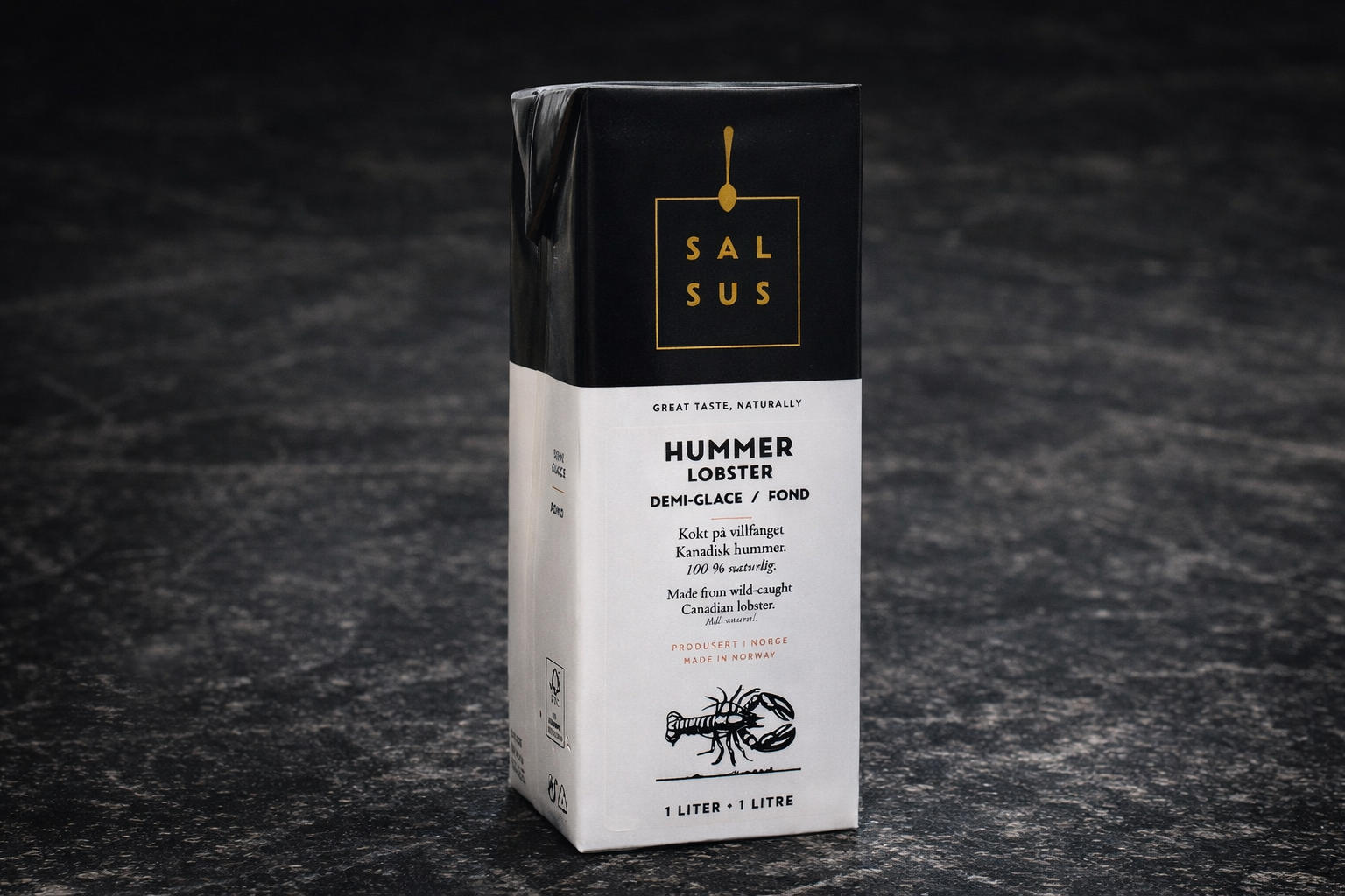 Hummer Fond/kraft fra Salsus, levert av Havøyet hjem på døren til alle i Bergen og omegn.