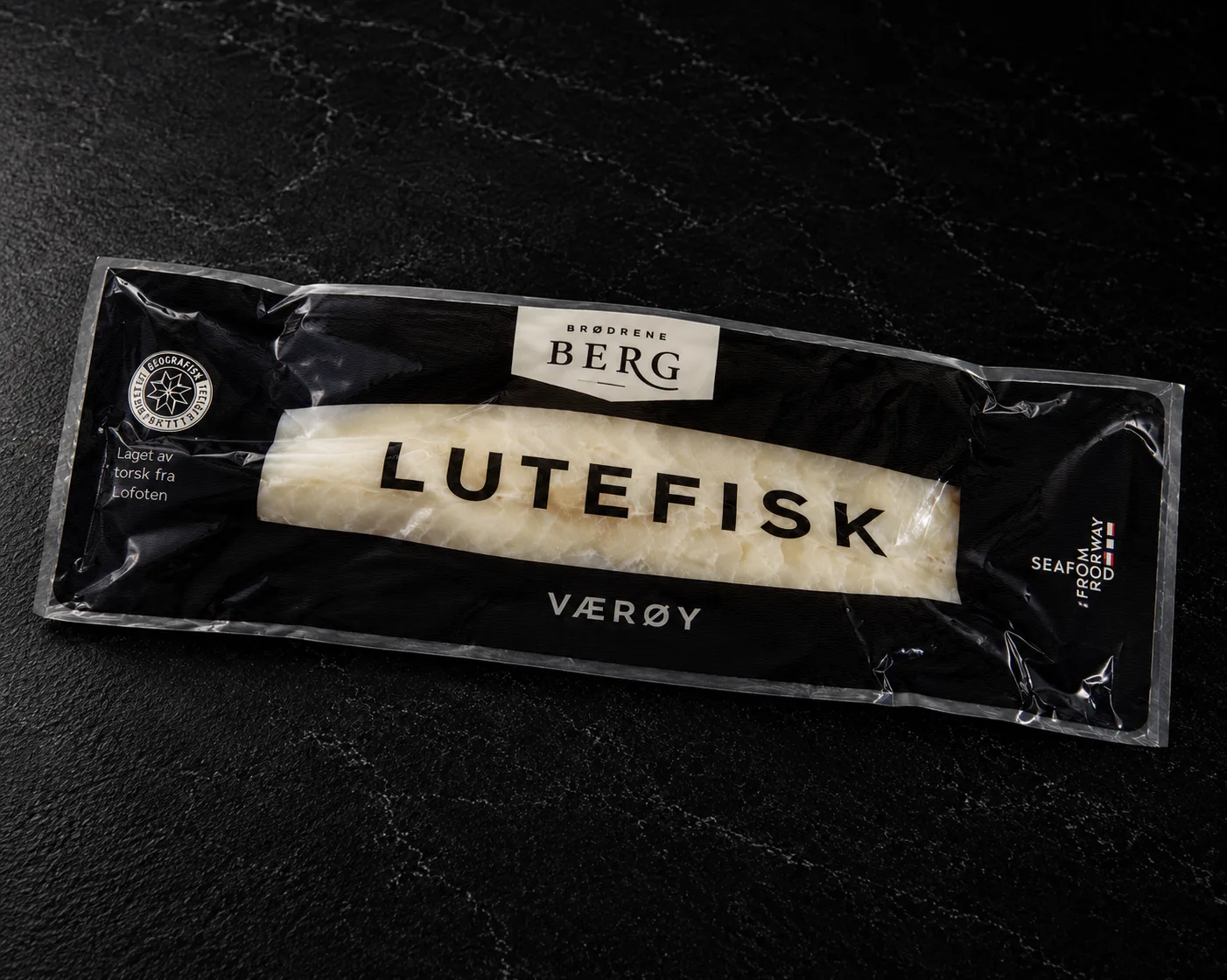 Fersk lutefisk fra Havøyet, pakket på is